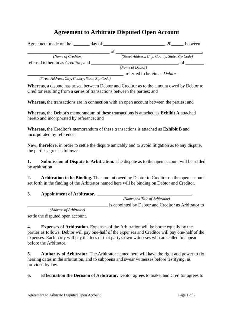 agreement disputed Preview on Page 1