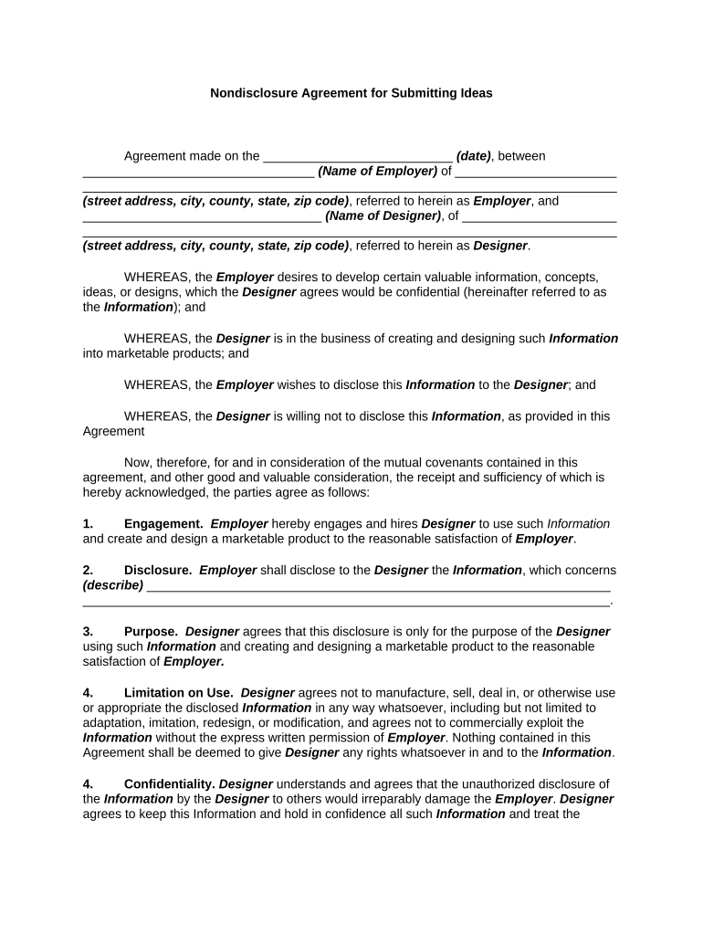 agreement ideas Preview on Page 1.