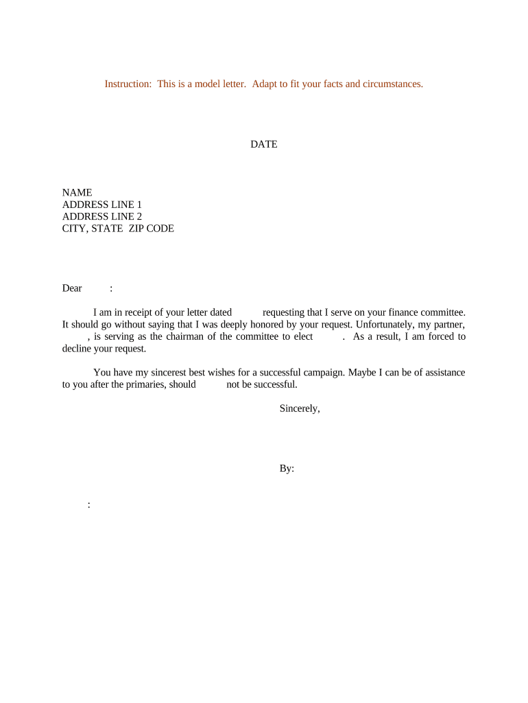 list of partners letter format Preview on Page 1