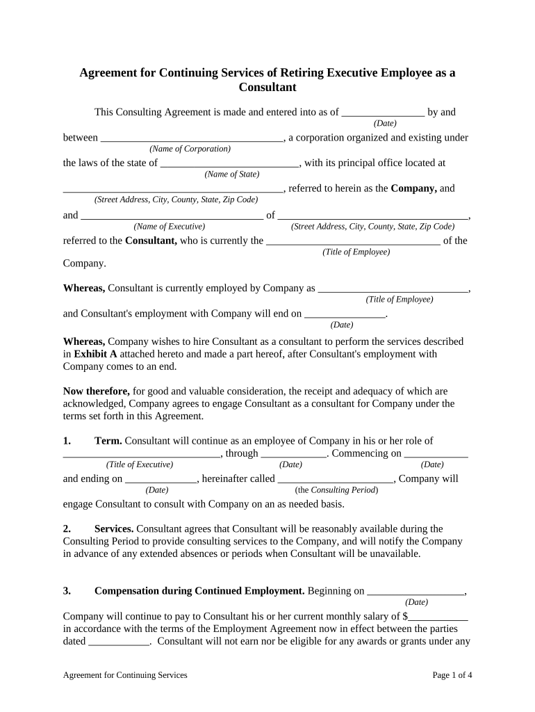 agreement retiring Preview on Page 1