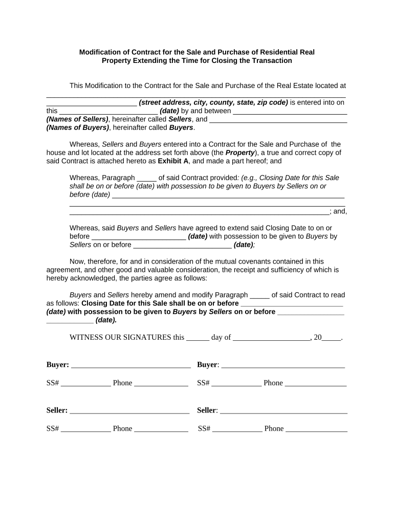 contract purchase residential Preview on Page 1