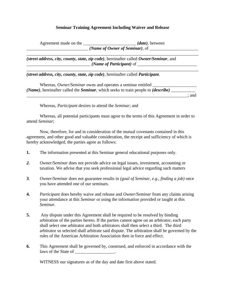 Training Agreement Doc Template PdfFiller