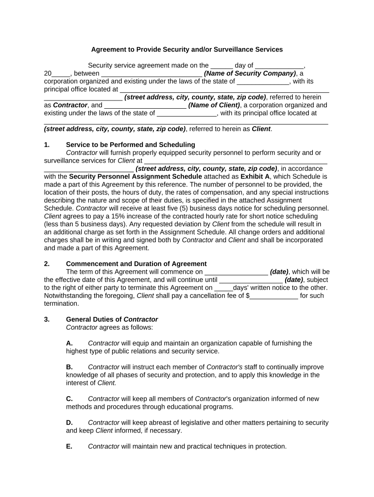 agreement provide services Preview on Page 1