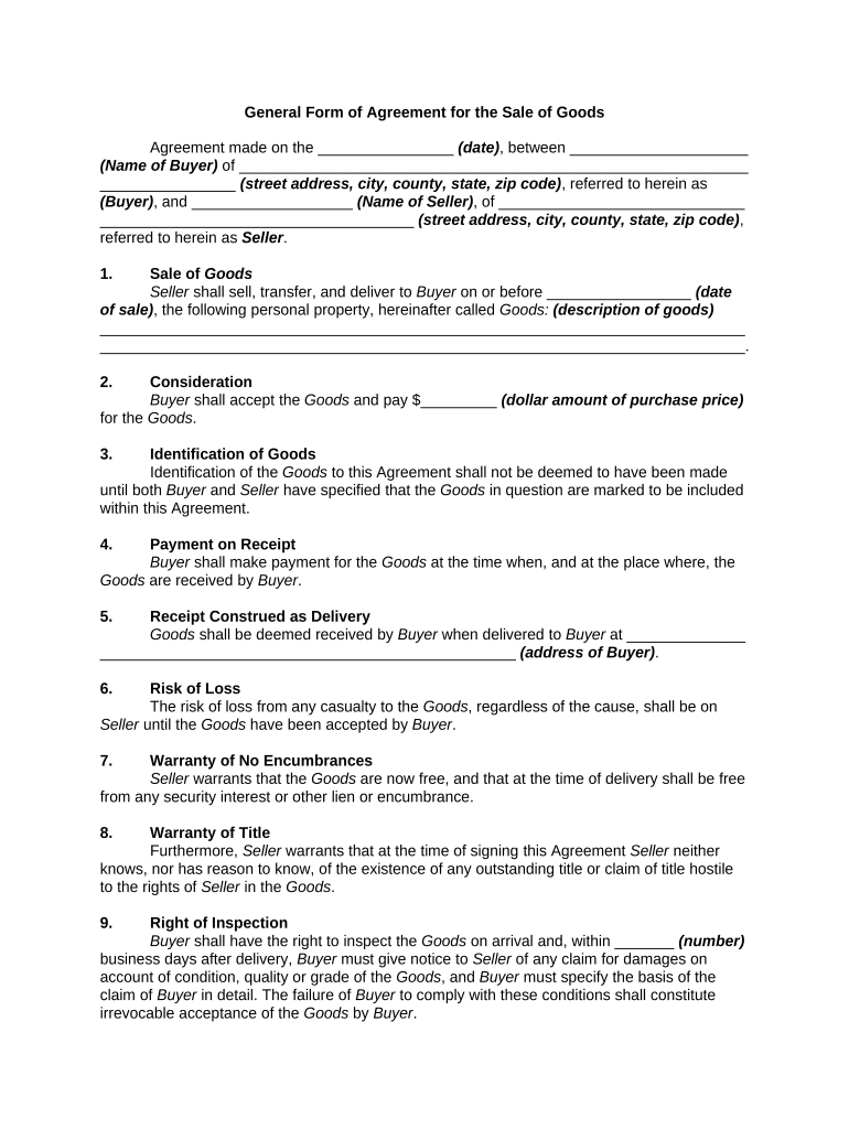 Form Agreement Sale Fill Out Sign Online DocHub