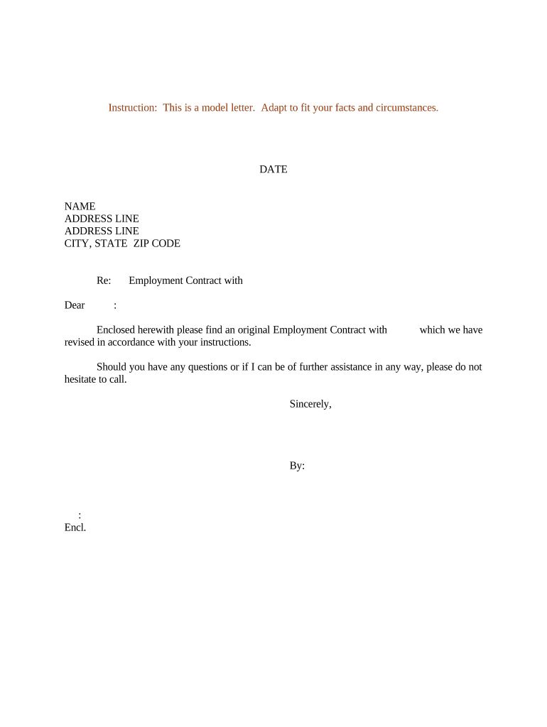 contract of employment sample Preview on Page 1