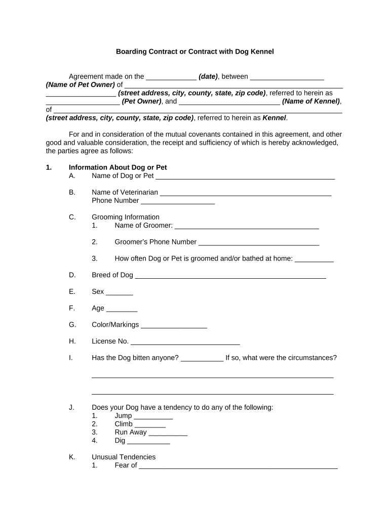 boarding agreement Preview on Page 1