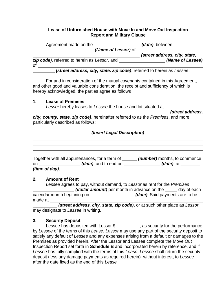 lease house contract Preview on Page 1