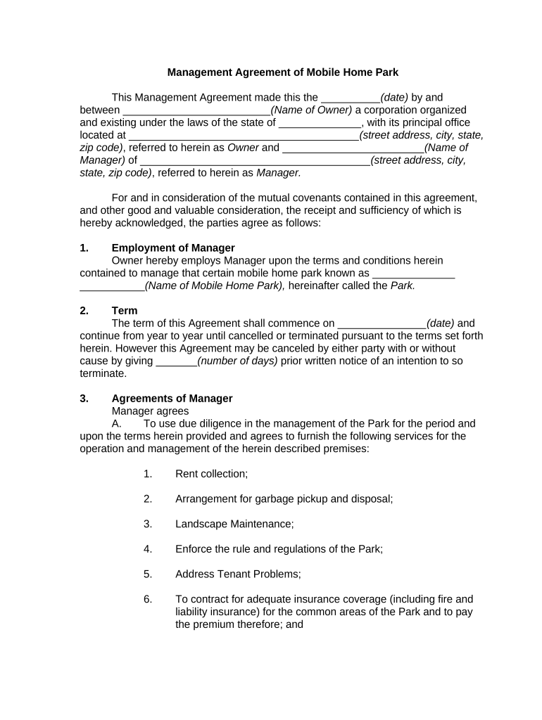 mobile home purchase agreement form Preview on Page 1