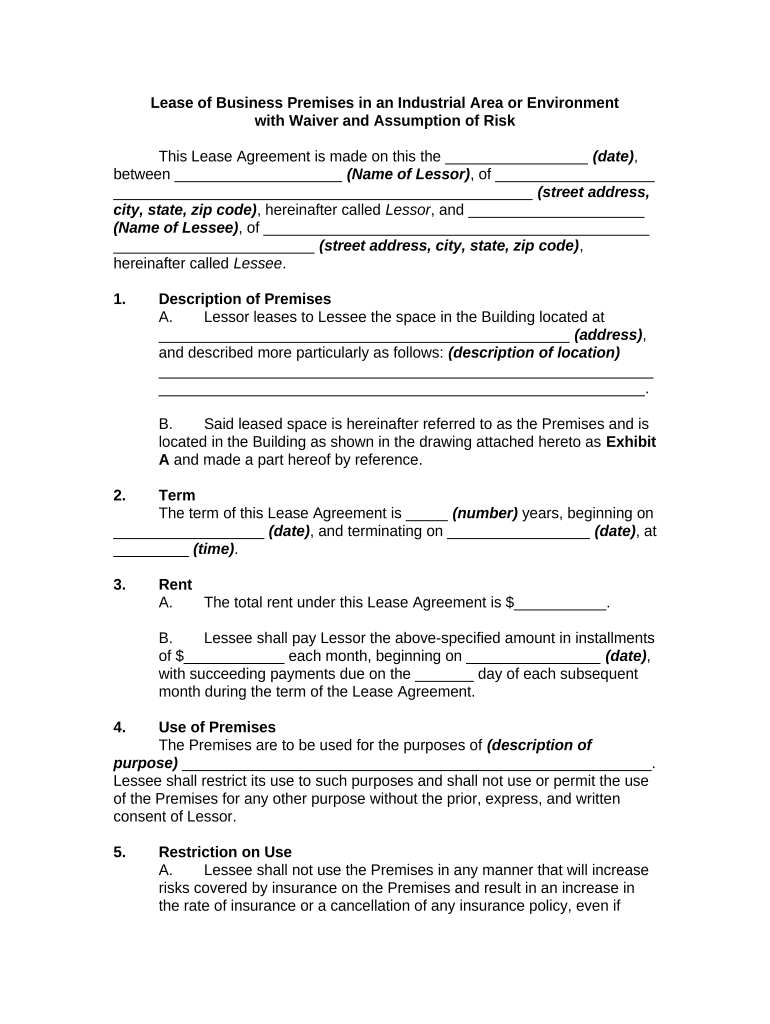 lease premises in Preview on Page 1