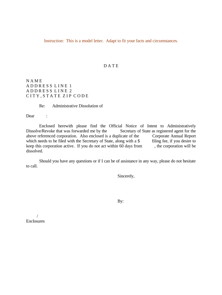 letter notice intent Preview on Page 1