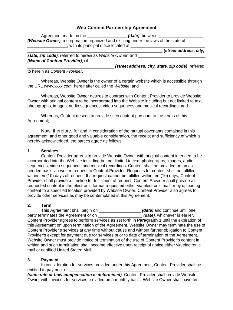 partnership application form pdf Preview on Page 1
