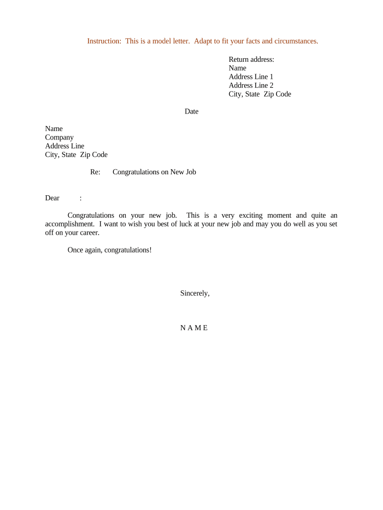 congratulation letter Preview on Page 1