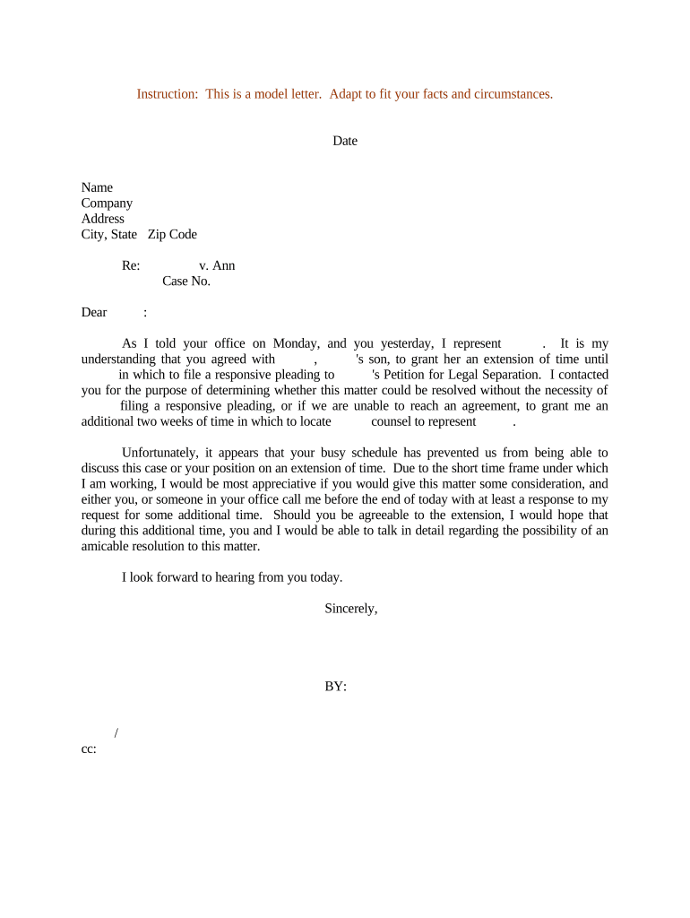 sample letter for annulment of marriage Preview on Page 1