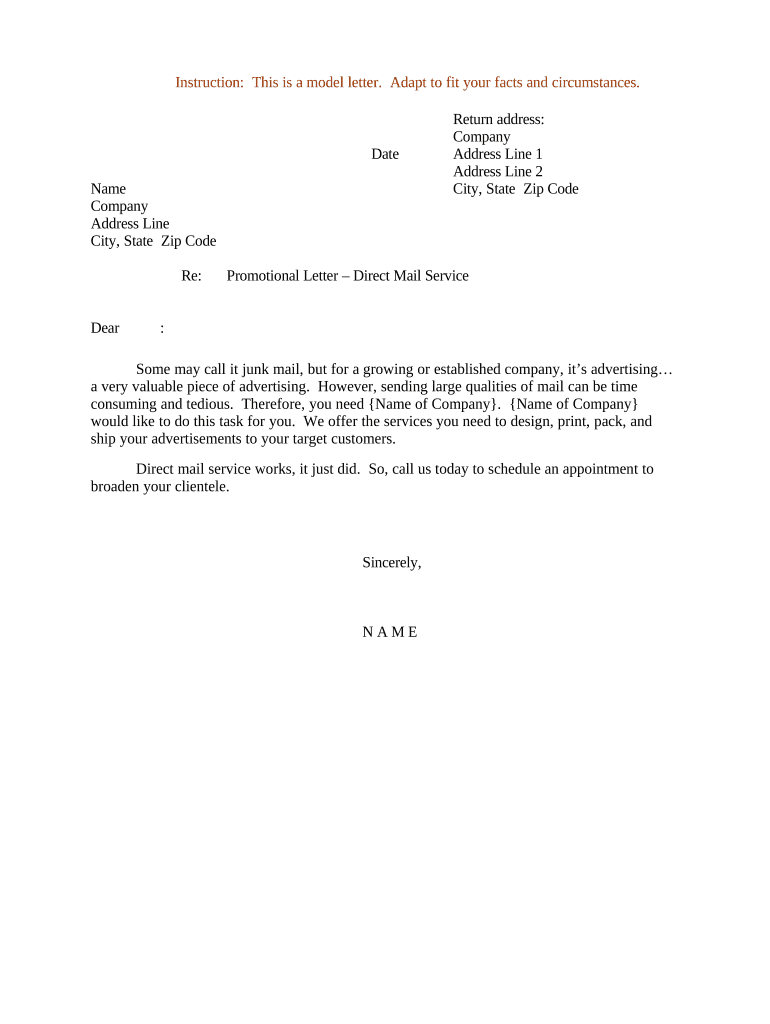 sample mail Preview on Page 1