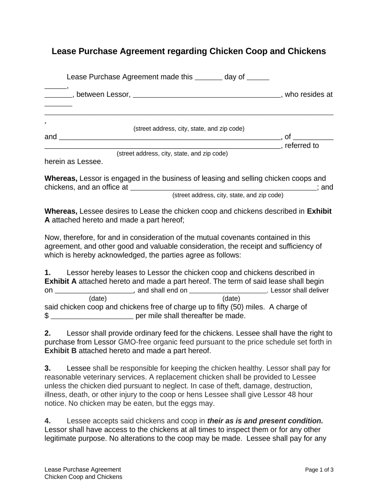 lease purchase agreement pdf Preview on Page 1