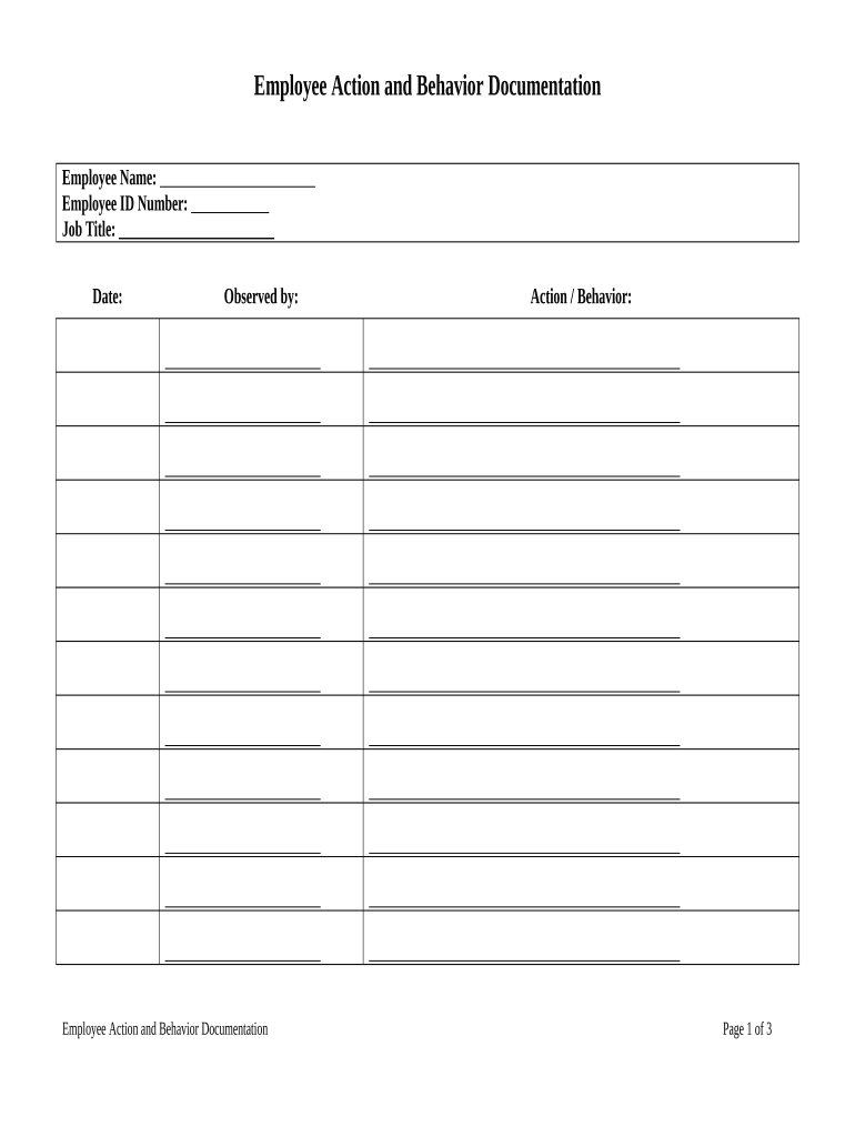 Behavioral Health Documentation Doc Template PdfFiller