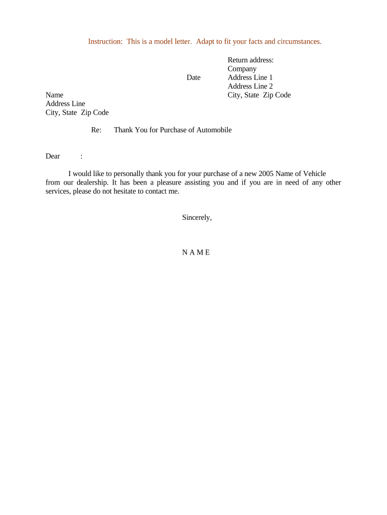 letter thank you Preview on Page 1