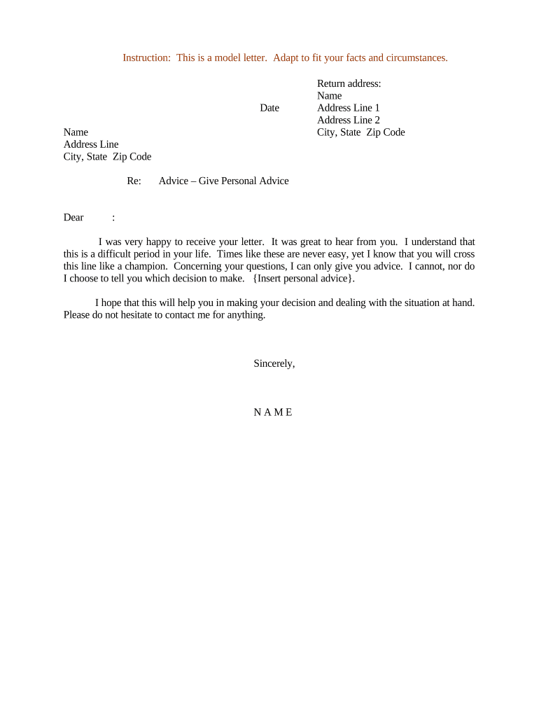 Write A Statement Letter