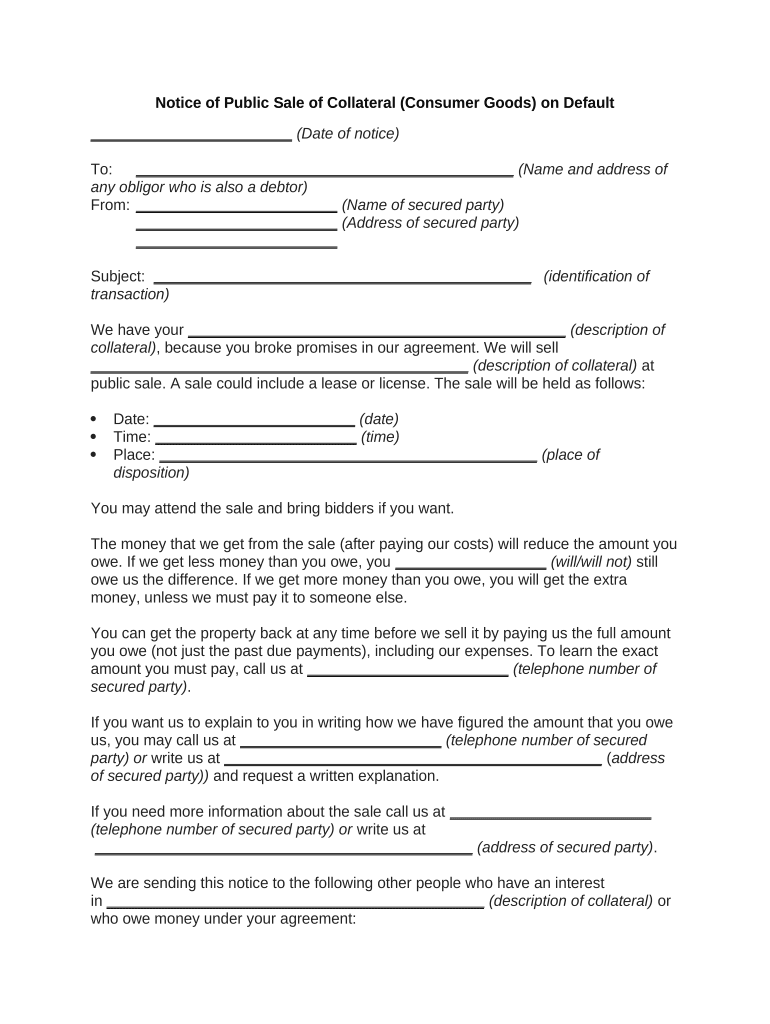 notice public sale Preview on Page 1