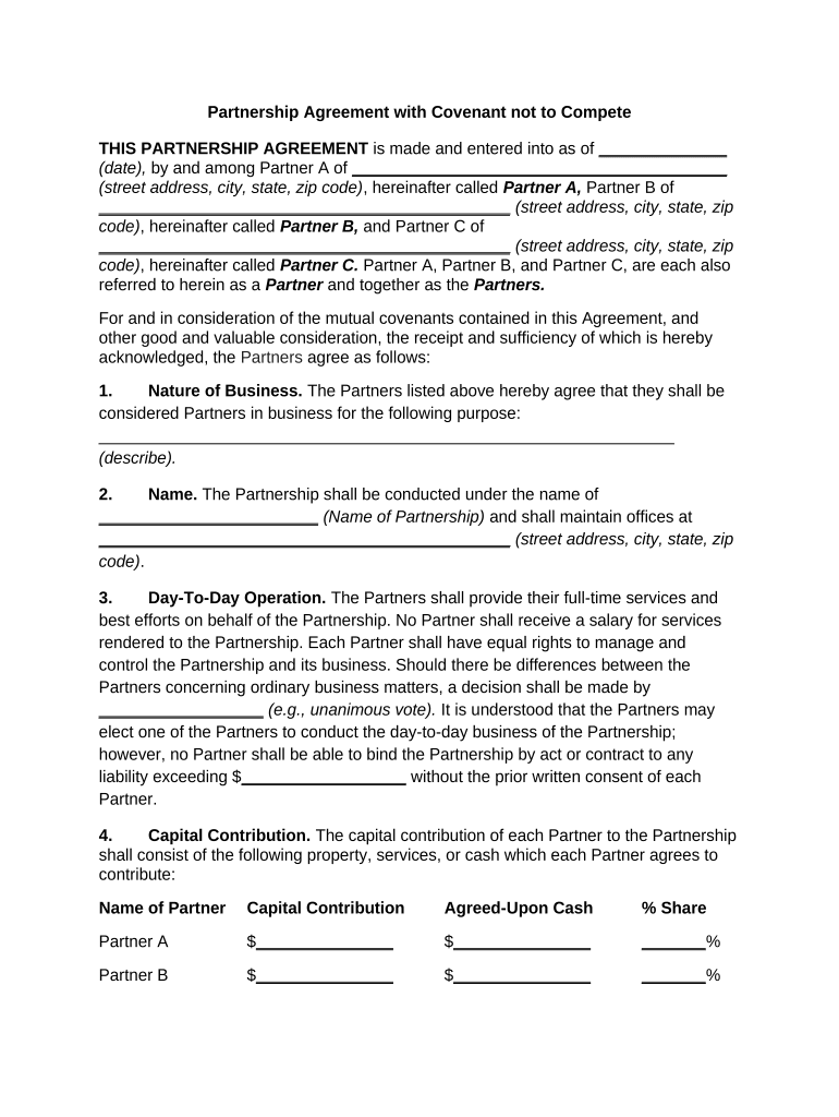 partnership agreement with Preview on Page 1.