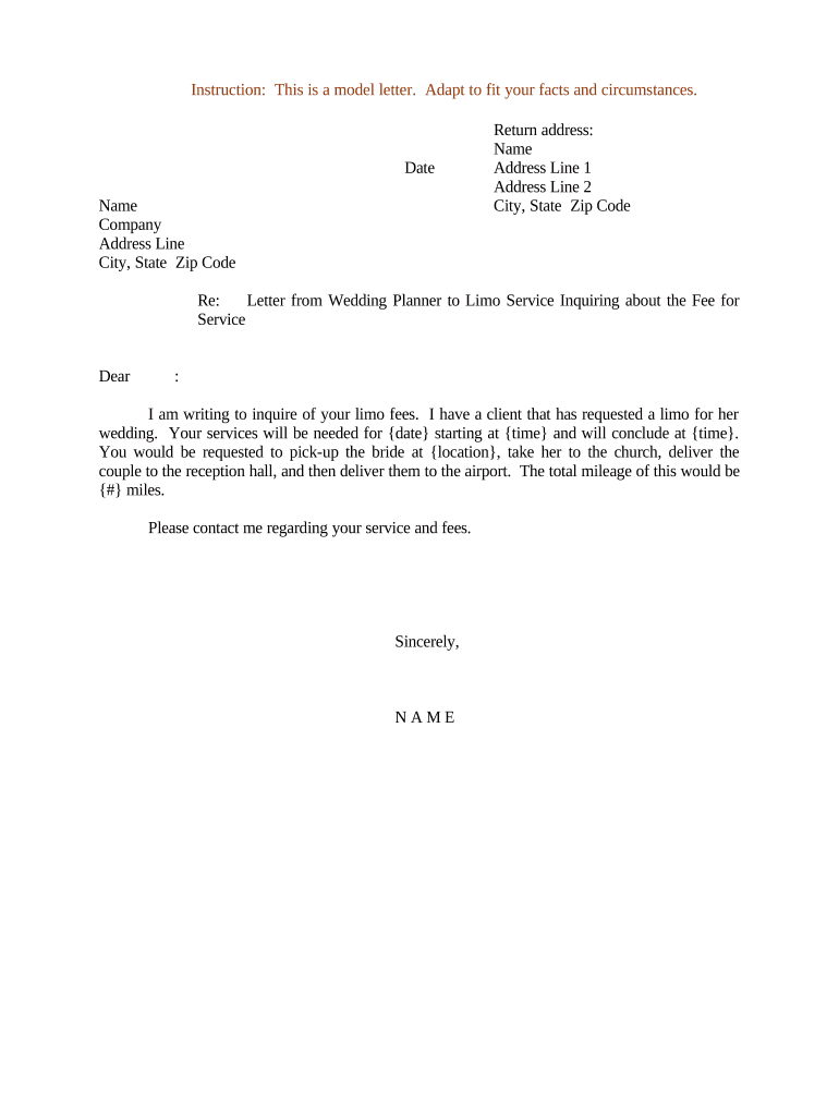 letter wedding consultant Preview on Page 1