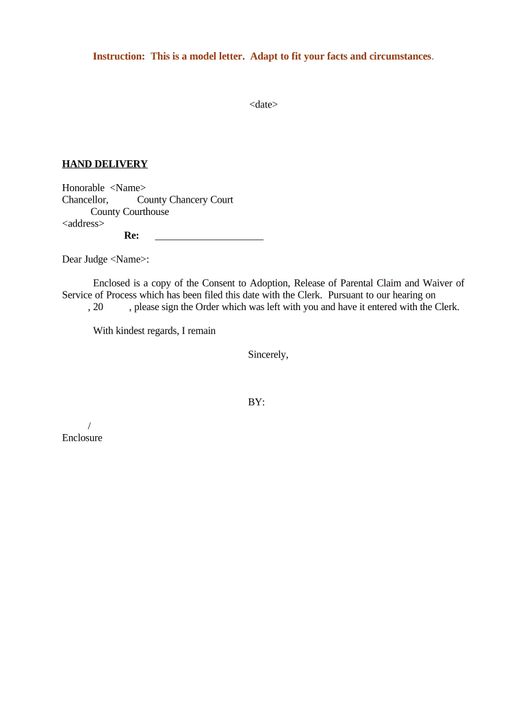 adoption consent letter sample Preview on Page 1