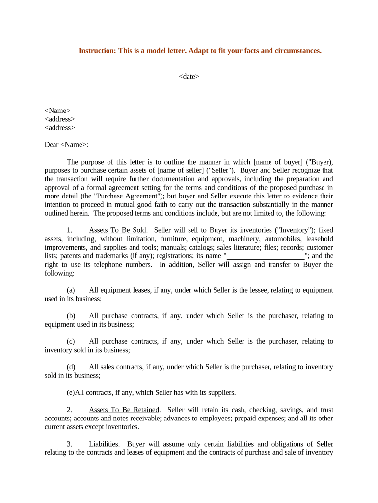 sample letter to buyer from seller pdf Preview on Page 1