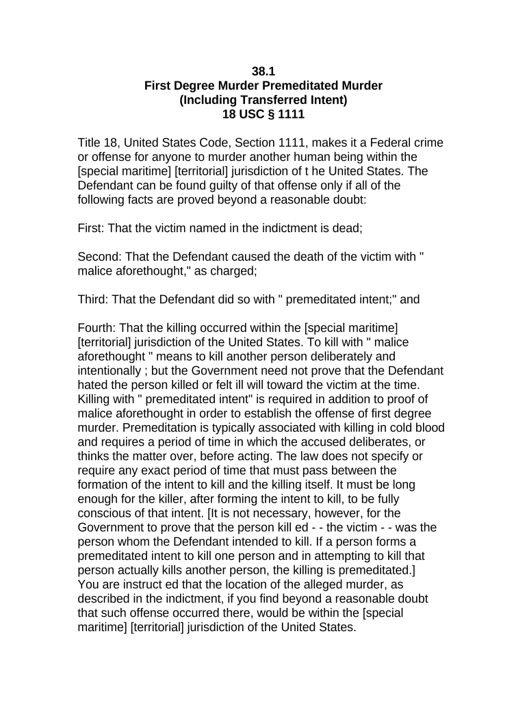 jury instruction murder Preview on Page 1