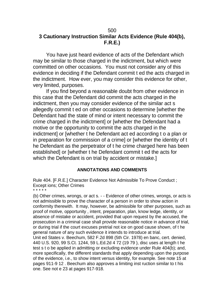 jury instruction evidence Preview on Page 1