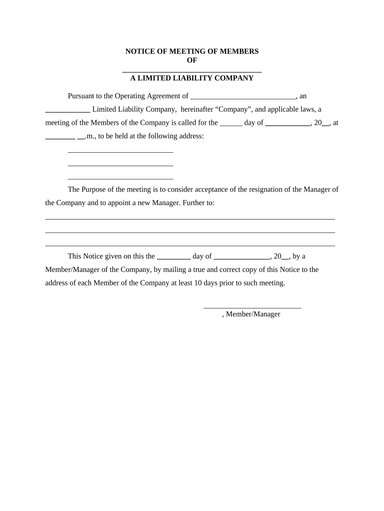 notice of meeting Preview on Page 1