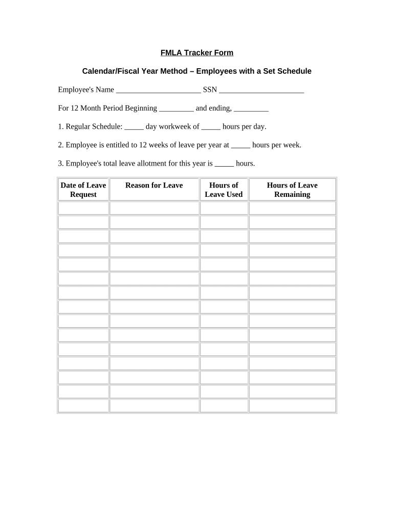 Fmla calendar: Fill out & sign online | DocHub