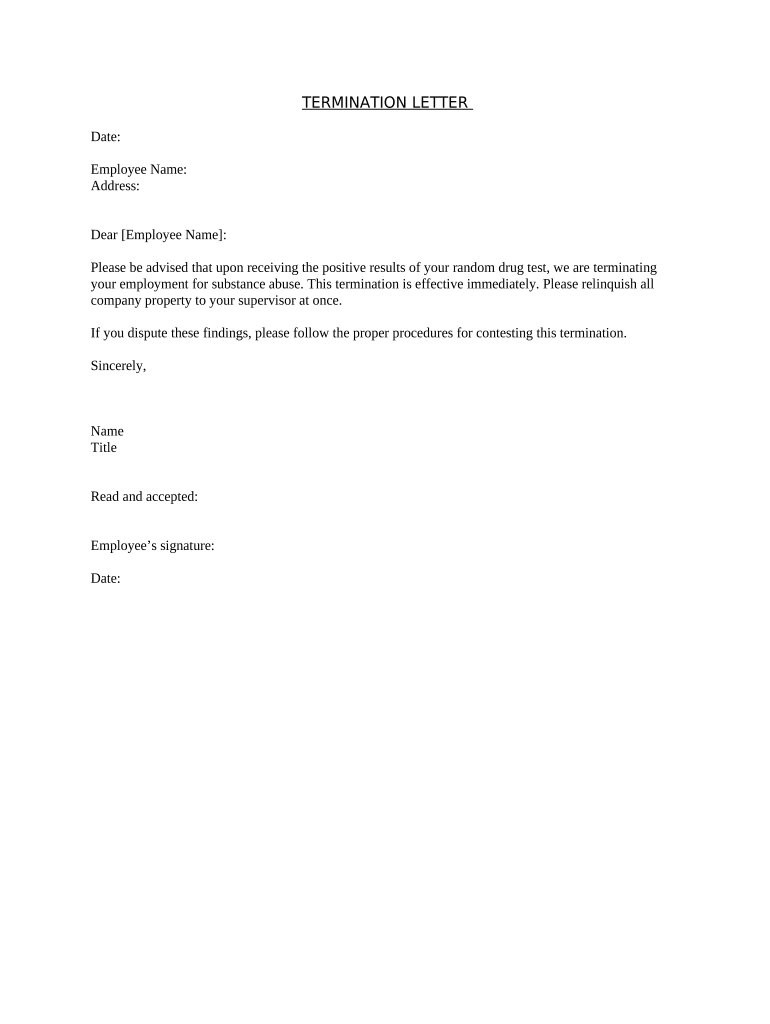 Termination Letter Format For Employee Resume Pdf Teacher Job Resume 
