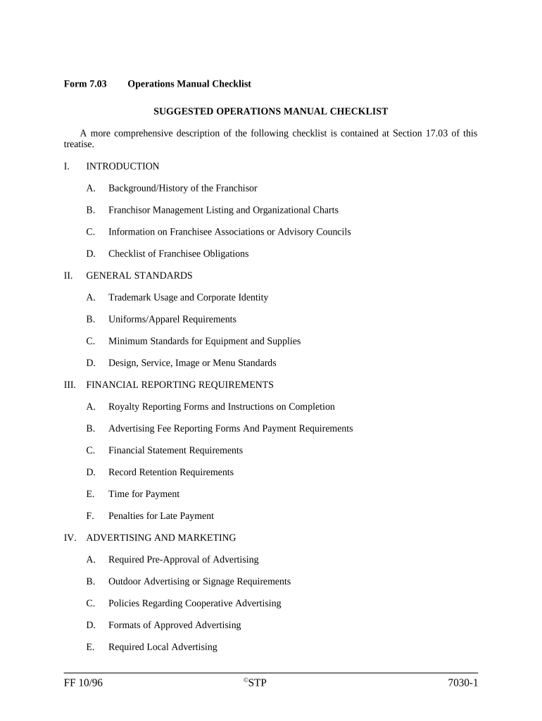 Business operations manual sample pdf Fill out & sign online DocHub