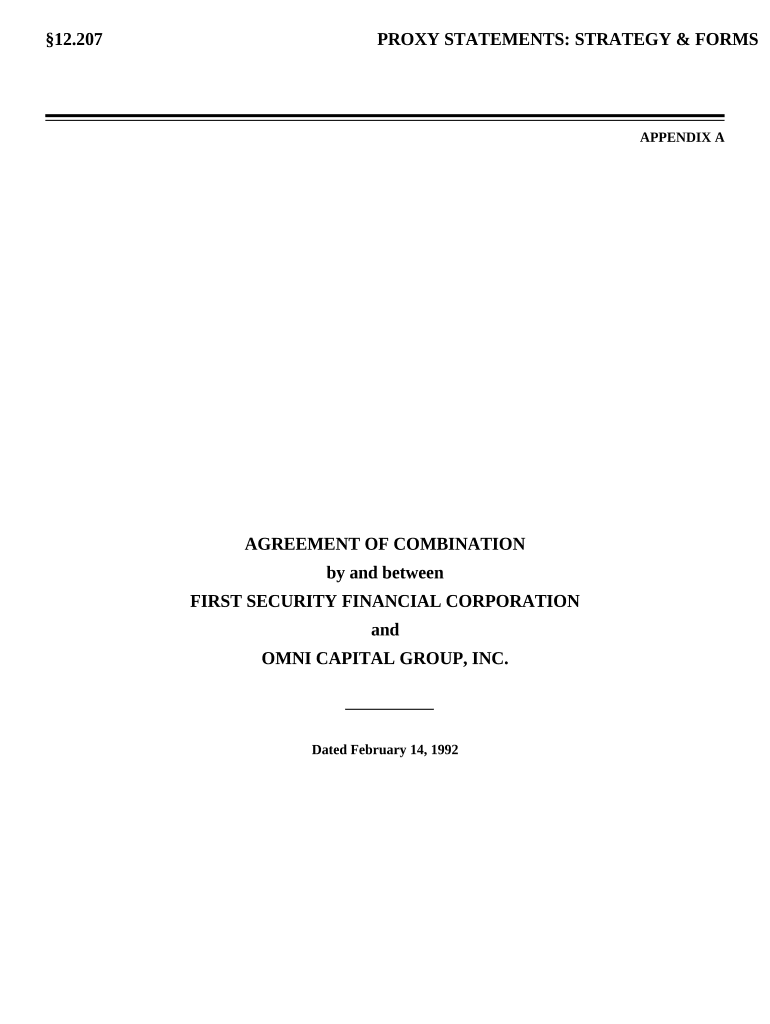 Agreement of Combination Fill out & sign online DocHub