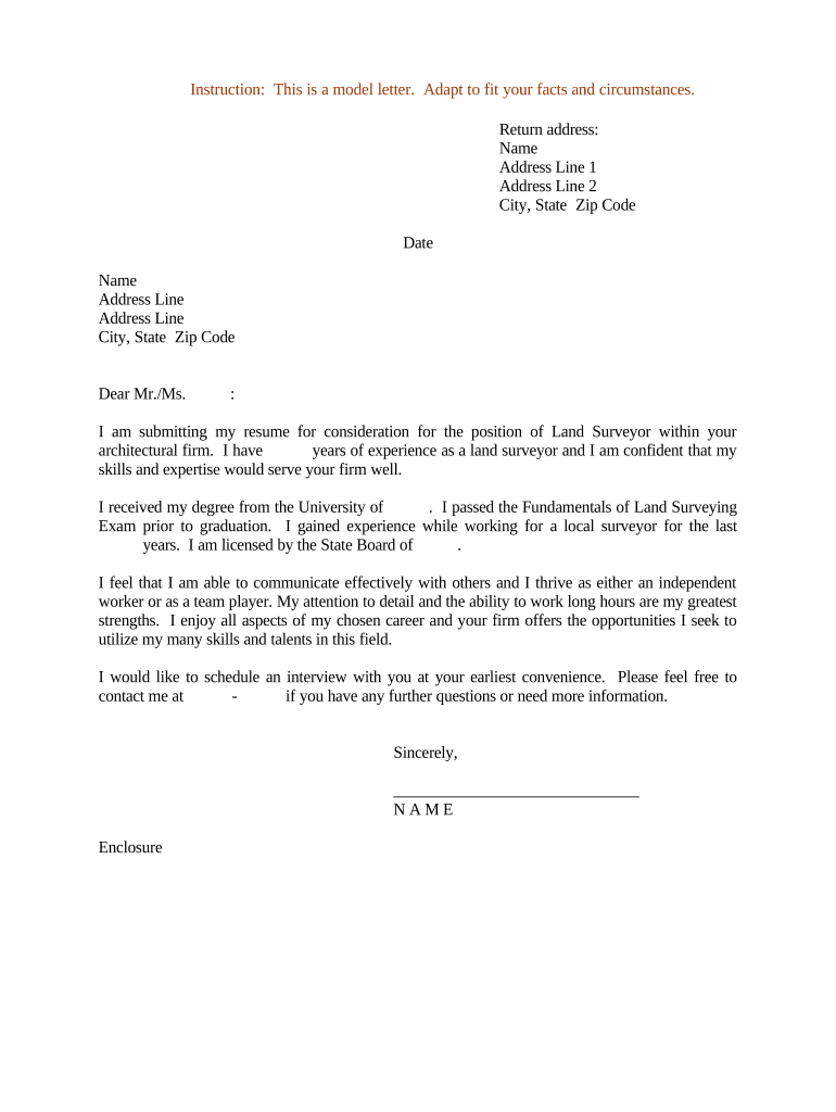 land application letter pdf Preview on Page 1