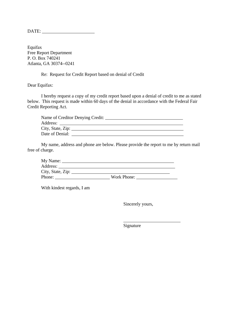 requesting for credit Preview on Page 1