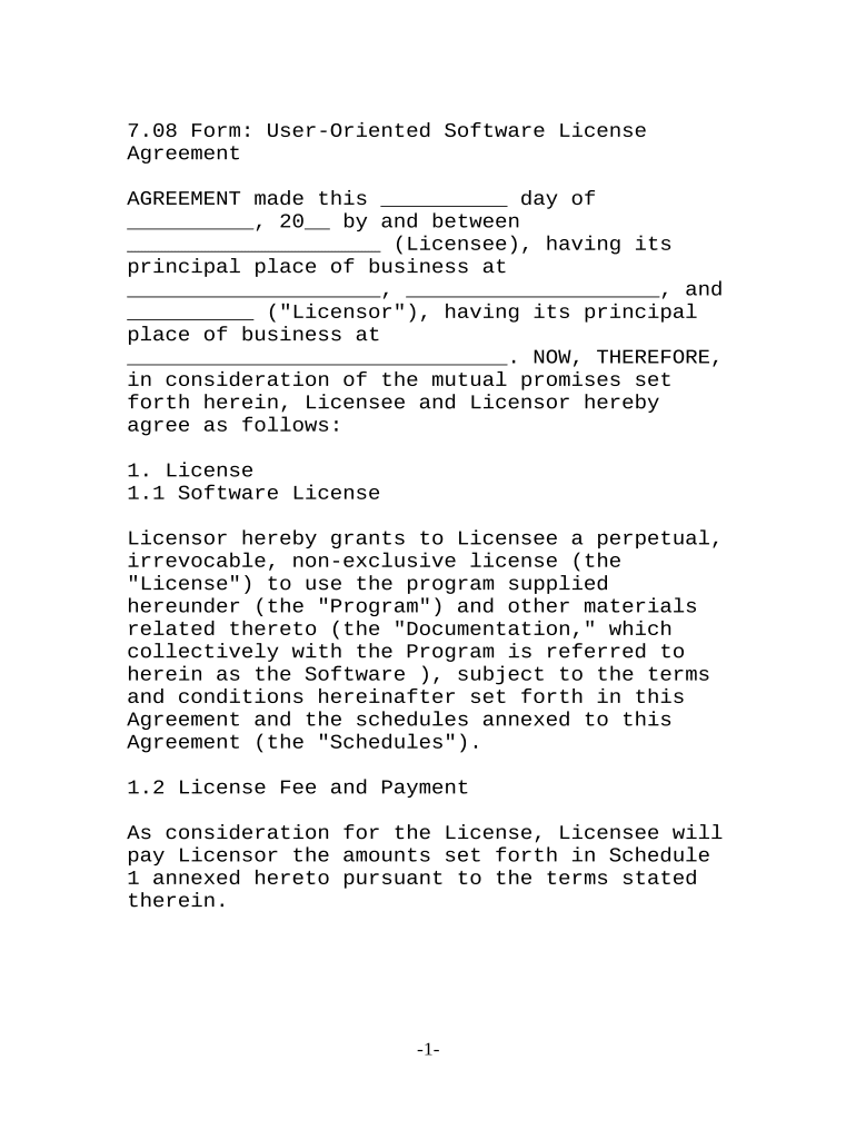 perpetual license agreement sample Preview on Page 1