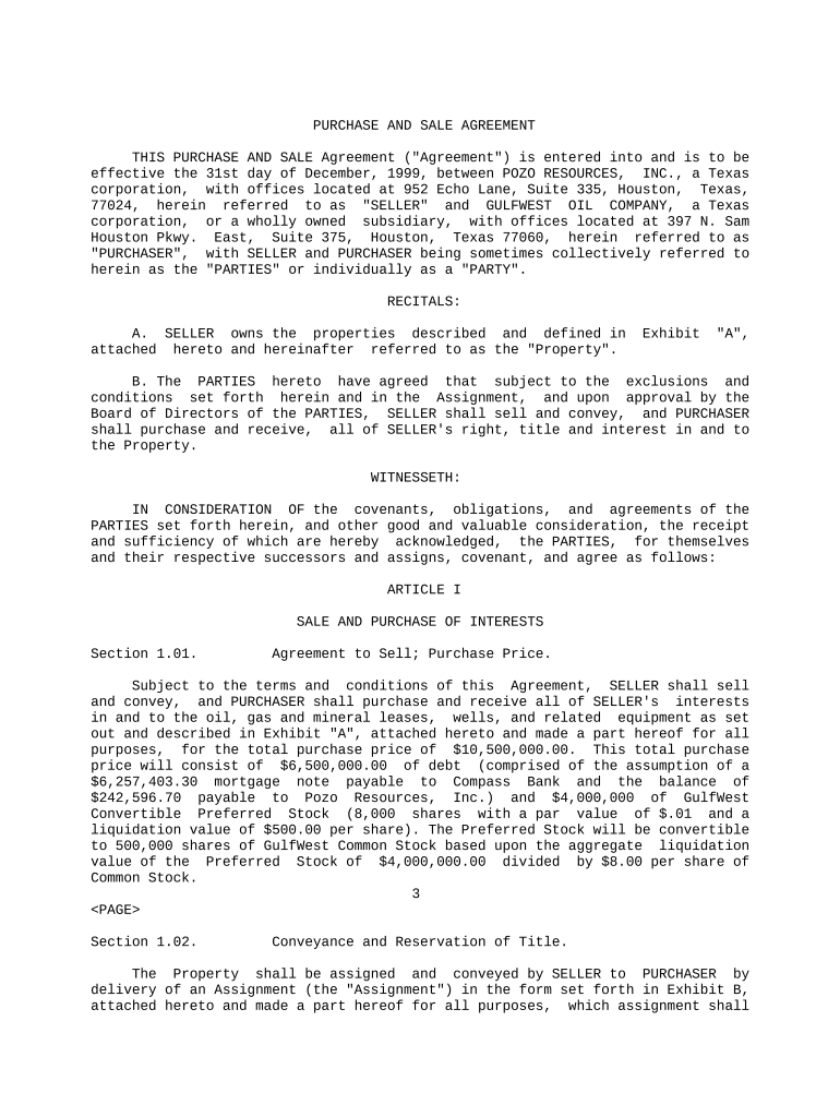 Sale Agreement Preview on Page 1