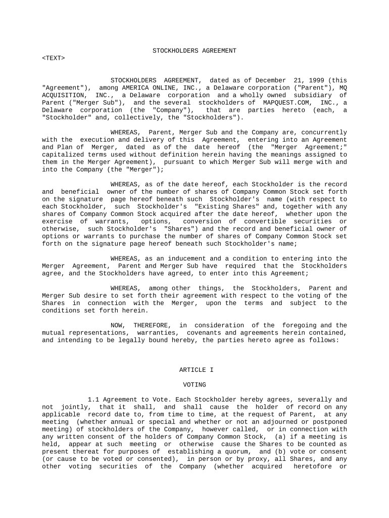 stockholders agreement template Doc Template pdfFiller stockholders agreement template Doc Template pdfFiller