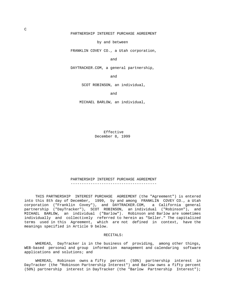 partnership interest Preview on Page 1