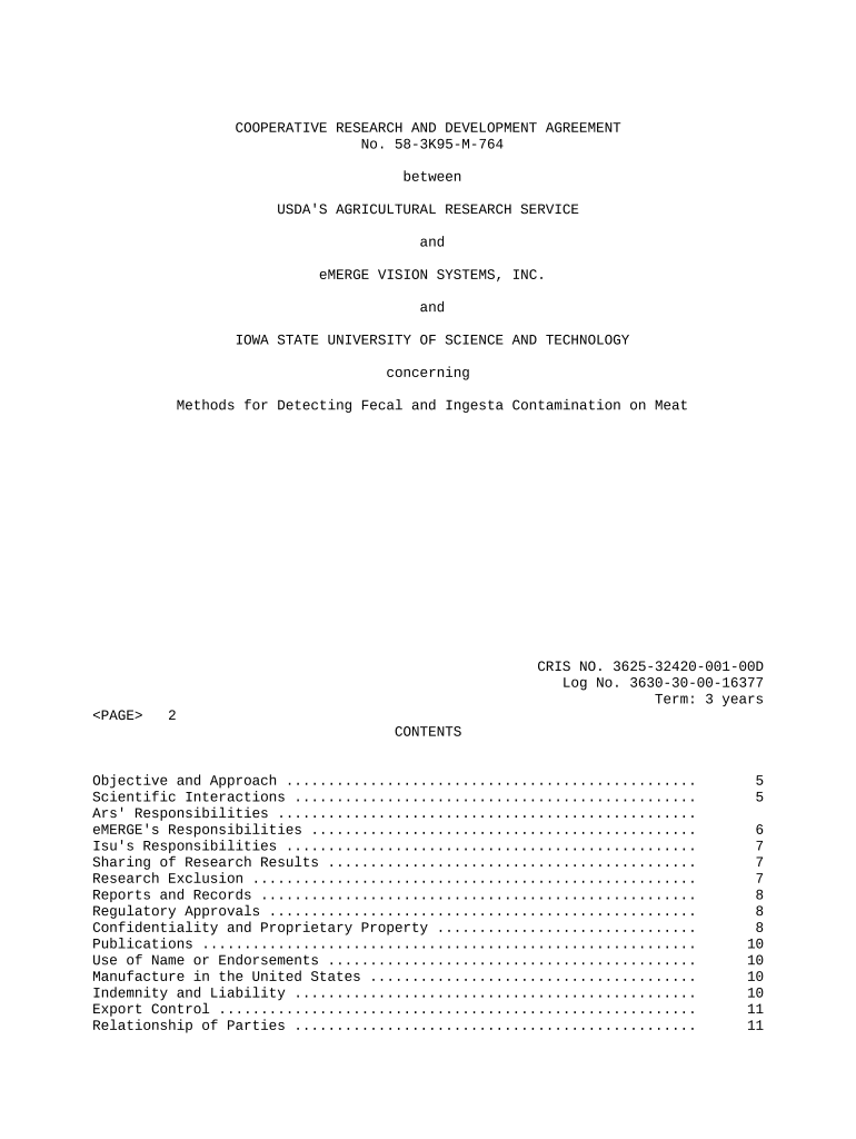 research and development agreement pdf Preview on Page 1