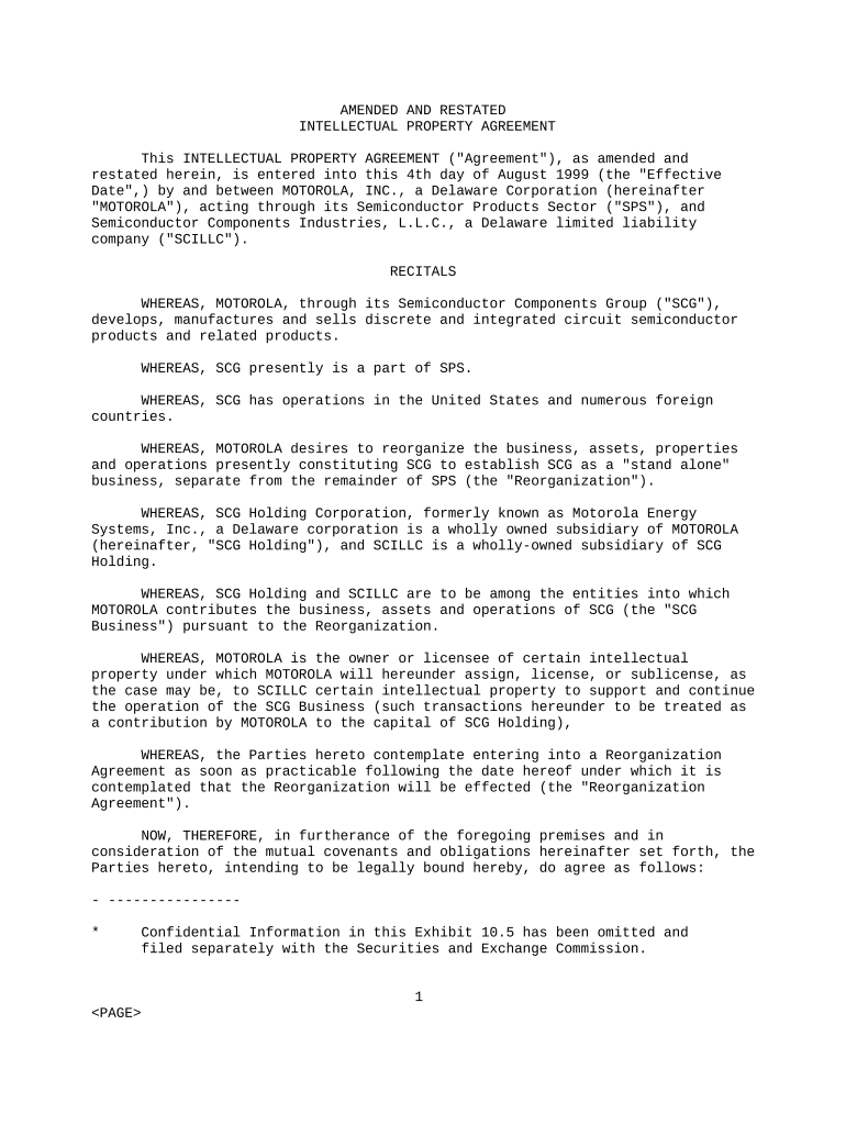 Property Agreement Preview on Page 1