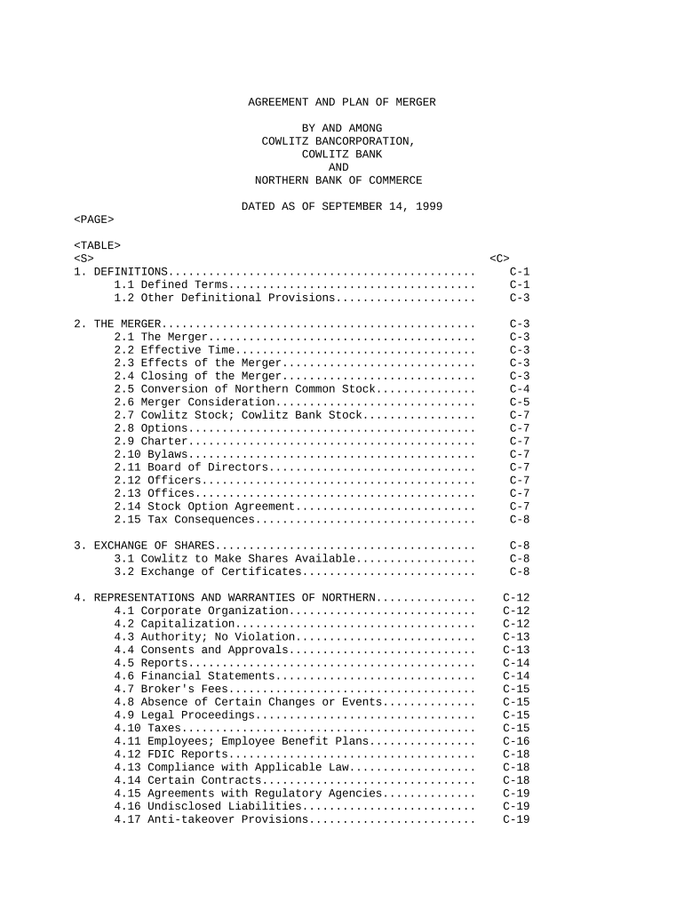 plan merger Preview on Page 1