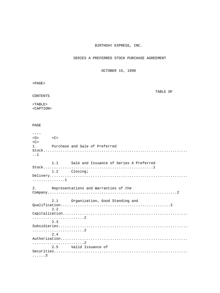 purchase agreement purchaser Preview on Page 1