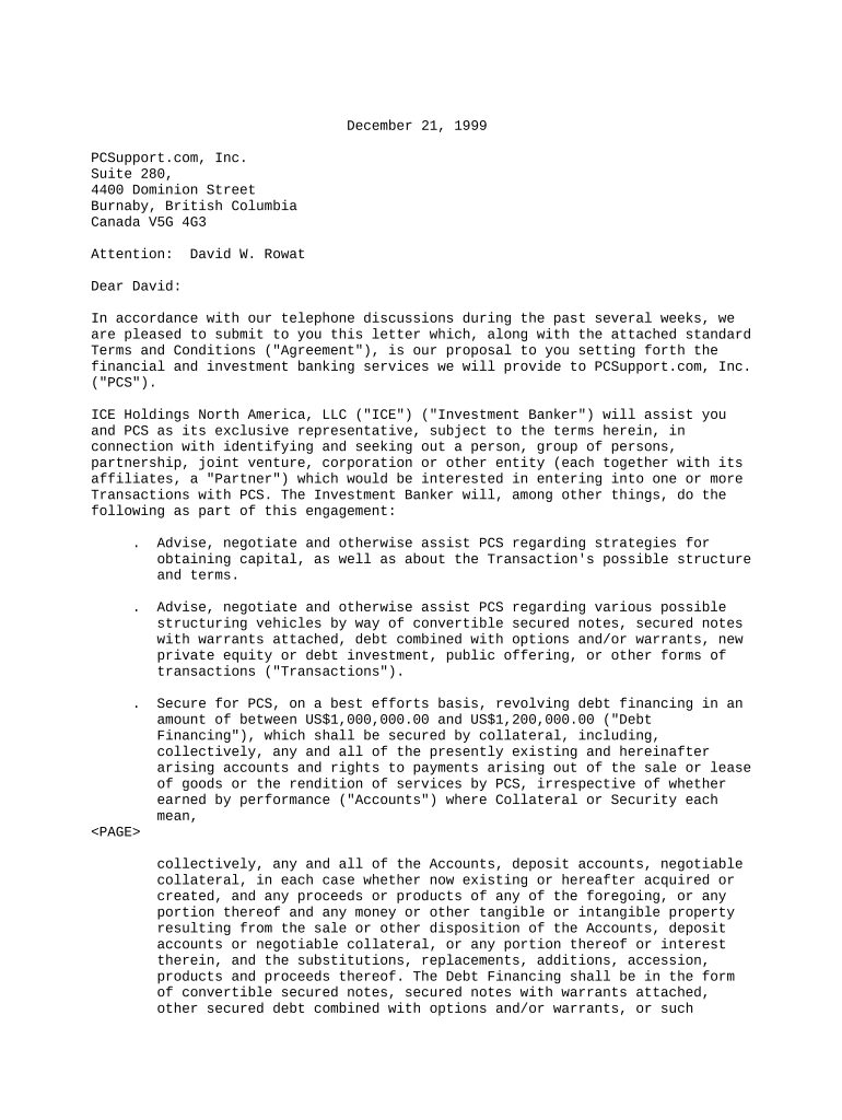 terms conditions agreement Preview on Page 1