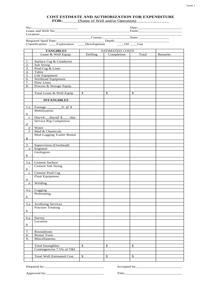 Afe template Fill out & sign online DocHub