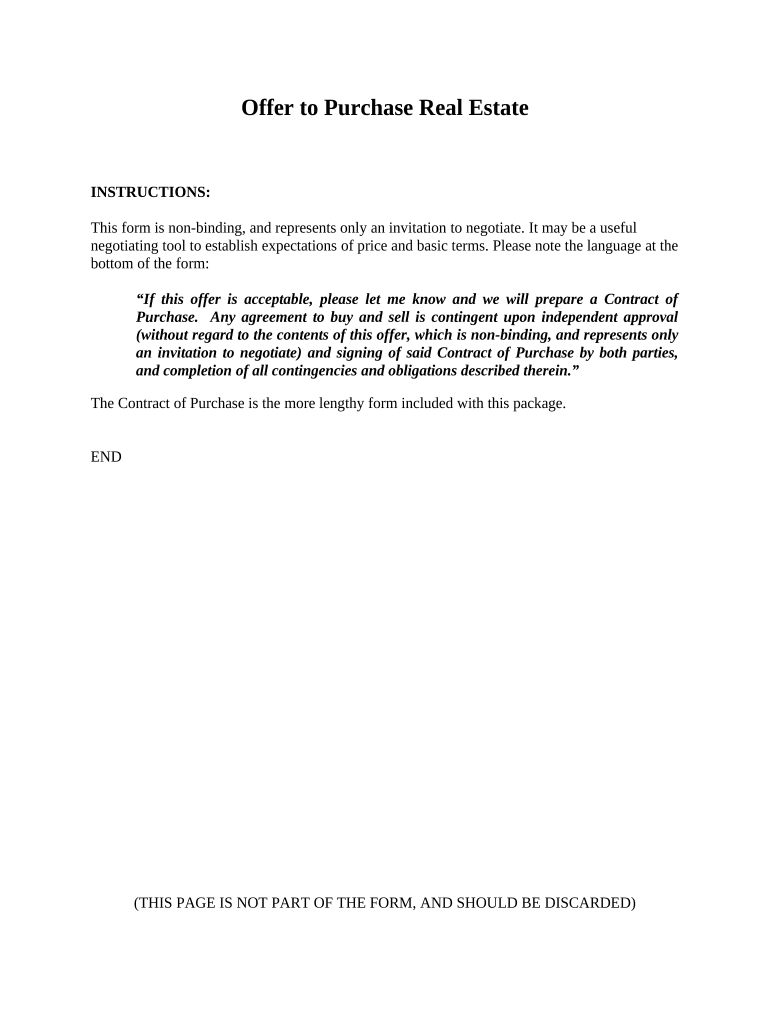 offer real estate Preview on Page 1