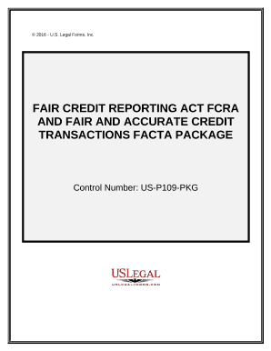 Fair credit reporting