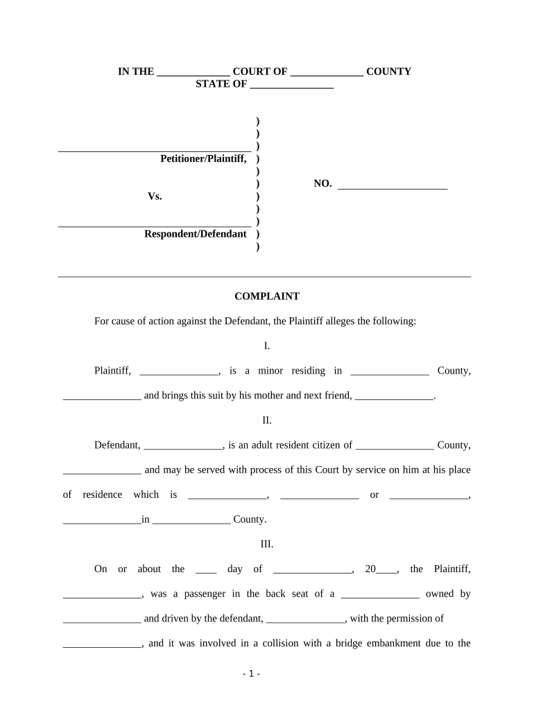 auto accident passenger Preview on Page 1
