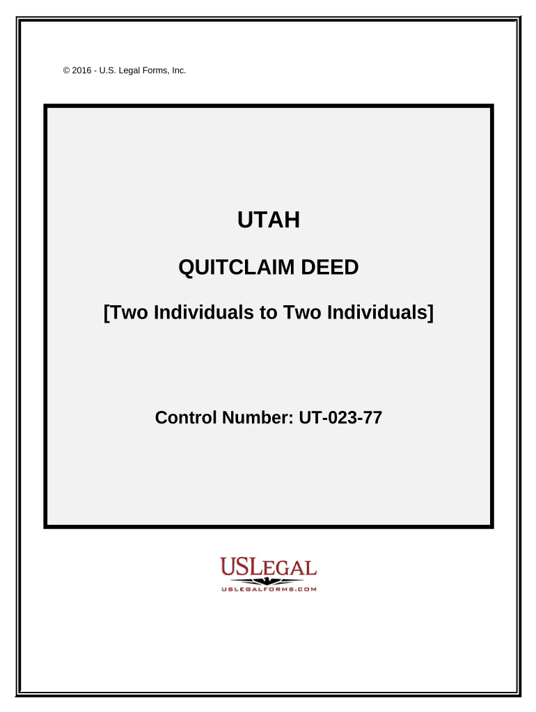utah quitclaim deed Preview on Page 1